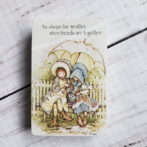 HOLLY HOBBIE Vintage Playing Cards - Complete w/2 Decks, 1 unused still sealed - Picture 9 of 10